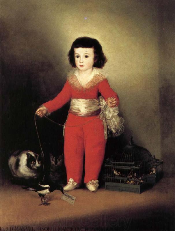 Francisco Goya Manuel Osorio de Zuniga Norge oil painting art